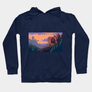 Fantasy Castle At Sunset. Hoodie